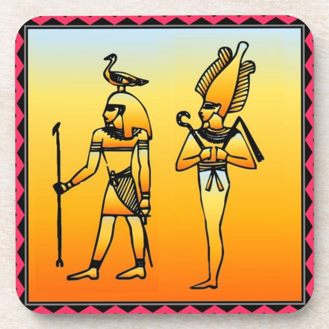 Egyptian Hieroglyphics Coaster (Front)