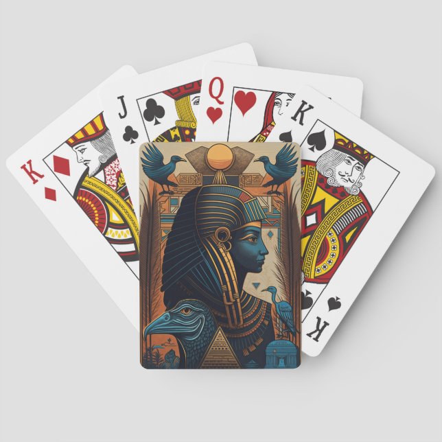 Egyptian hieroglyphics Playing Cards (Back)