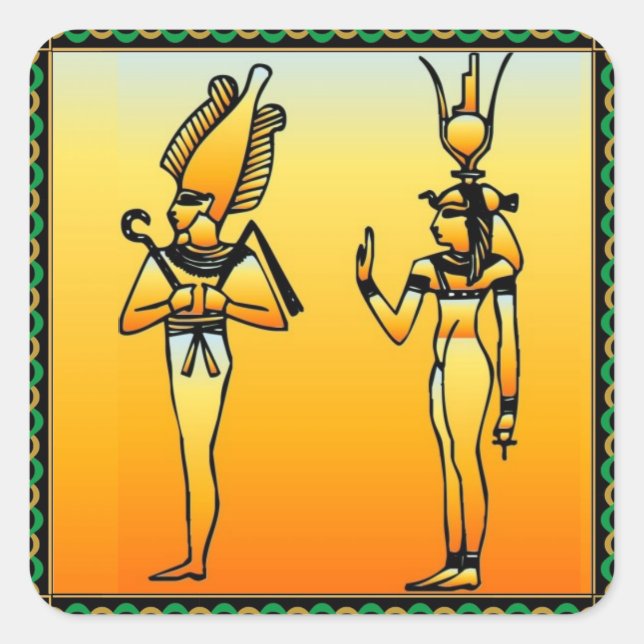 Egyptian Hieroglyphics Sticker (Front)