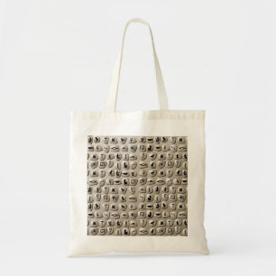 Egyptian Hieroglyphics Stones Pattern Tote Bag