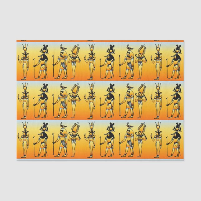 Egyptian Hieroglyphics Tissue Paper (Front)