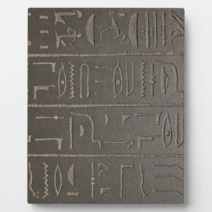 Egyptian Hieroglyphs Ancient Egypt Writing Symbols Plaque
