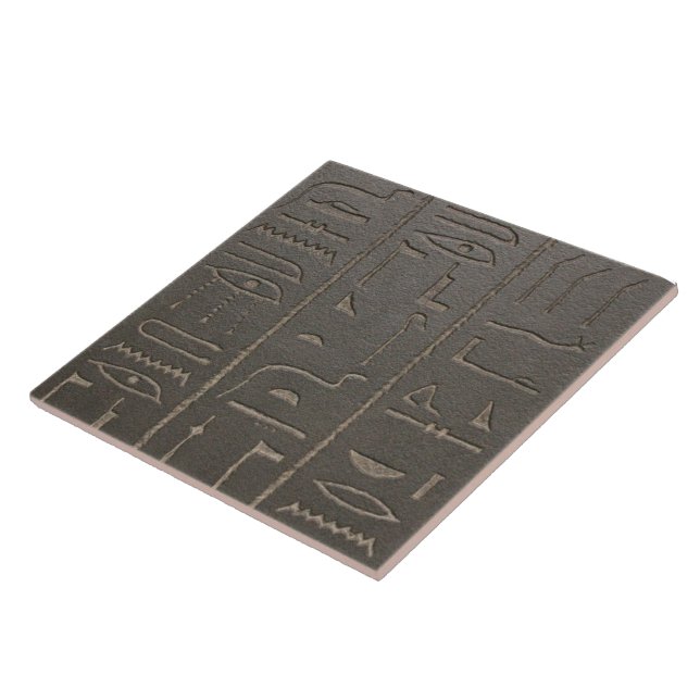 Egyptian Hieroglyphs Ancient Egypt Writing Symbols Tile (Side)