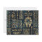 Egyptian hieroglyphs and deities -Abalone and gold