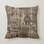 Egyptian hieroglyphs and deities - Luxury Gold Cushion<br><div class="desc">Egyptian hieroglyphs and deities - Luxury Gold</div>