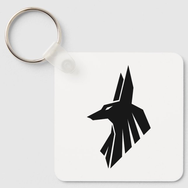 Egyptian Hieroglyphs - Anubis Key Ring (Front)