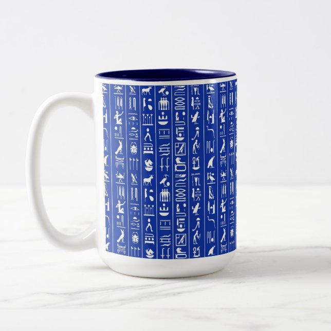 Egyptian Hieroglyphs Coffee Mug (Left)