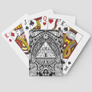 Egyptian Hieroglyphs - Cool Pattern Playing Cards