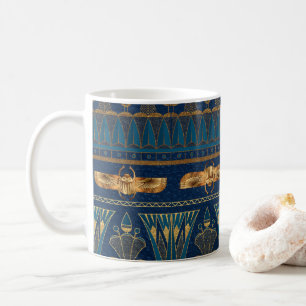 Egyptian Hieroglyphs Gold Beetles Golden Glitter Coffee Mug