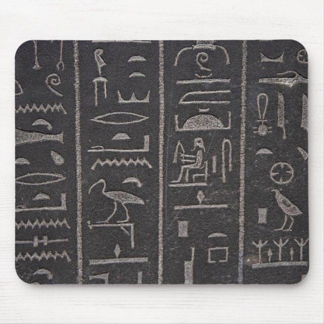 Egyptian Hieroglyphs Mouse Pad (Front)