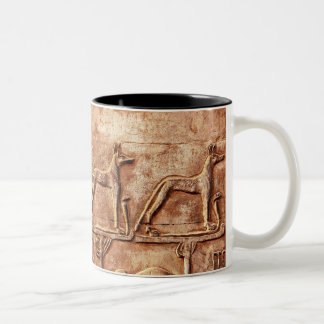 Egyptian Jackal God Wepwawet Two-Tone Coffee Mug