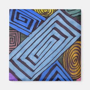 "Egyptian Links" Abstract Magnet