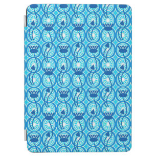 Egyptian Lotus pattern, cobalt and turquoise  iPad Air Cover