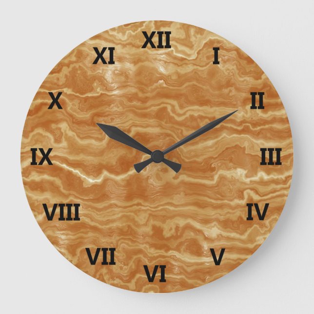 Egyptian Marble Large Clock (Front)