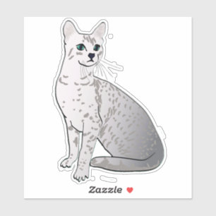 Egyptian Mau Cat in Silver Grey / Grey