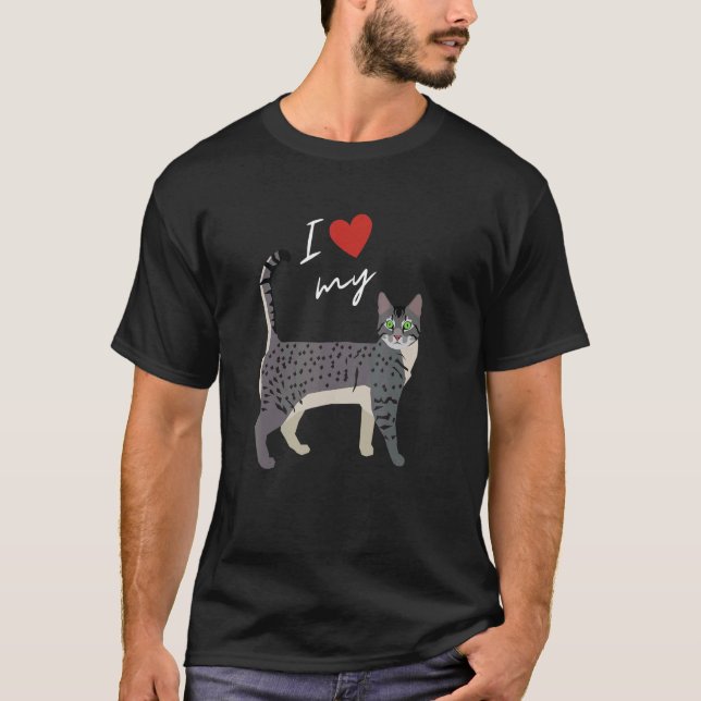 Egyptian Mau Cat Mum For Cat T-Shirt (Front)