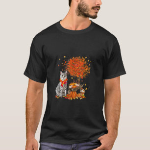 Egyptian Mau Cat Thanksgiving Autumn Pet Cat Lover T-Shirt