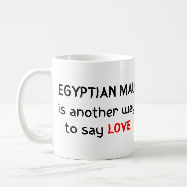 egyptian mau love coffee mug (Left)