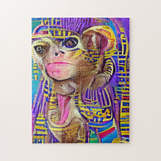 Egyptian Monkey Jigsaw Puzzle (Vertical)