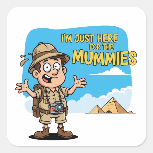 Egyptian Mummies Ancient Premium Sticker (Front)