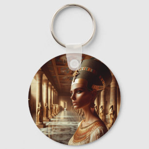 Egyptian nefertari Artefact: Ancient Civilisation Key Ring