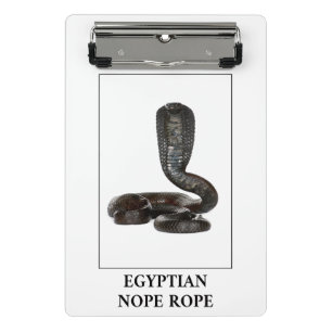 Egyptian Nope Rope - Cobra Snake Danger Mini Clipboard