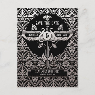 Egyptian Nouveau Wedding Save the Date Postcards