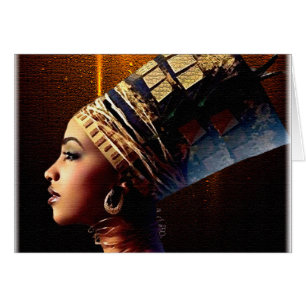Egyptian Nubian Queen • Greeting Cards