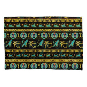 Egyptian  Ornament Symbols Pattern Pillowcase