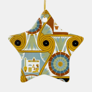 Egyptian Ornamnet #1 at Emporio Moffa Ceramic Ornament