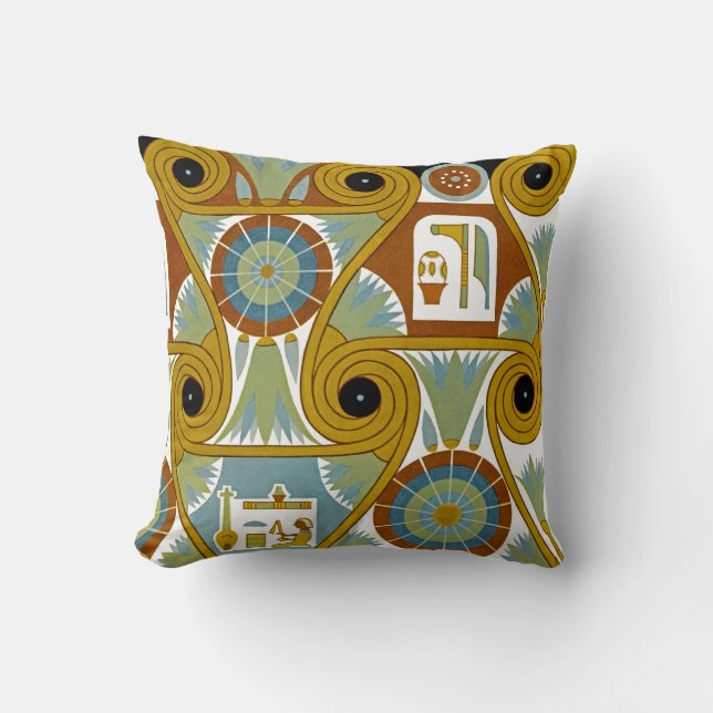 Egyptian Ornamnet #1 at Emporio Moffa Cushion (Front)