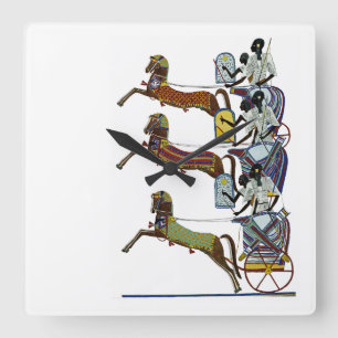 Egyptian Ornamnet #2 at Emporio Moffa Square Wall Clock