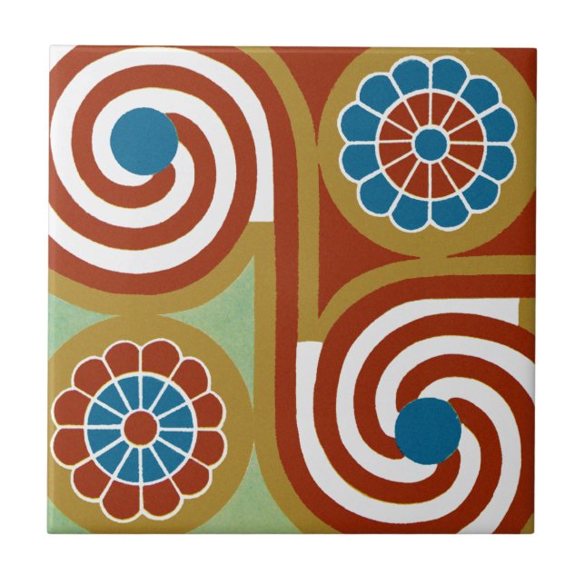 Egyptian Ornamnet #4 at Emporio Moffa Ceramic Tile (Front)