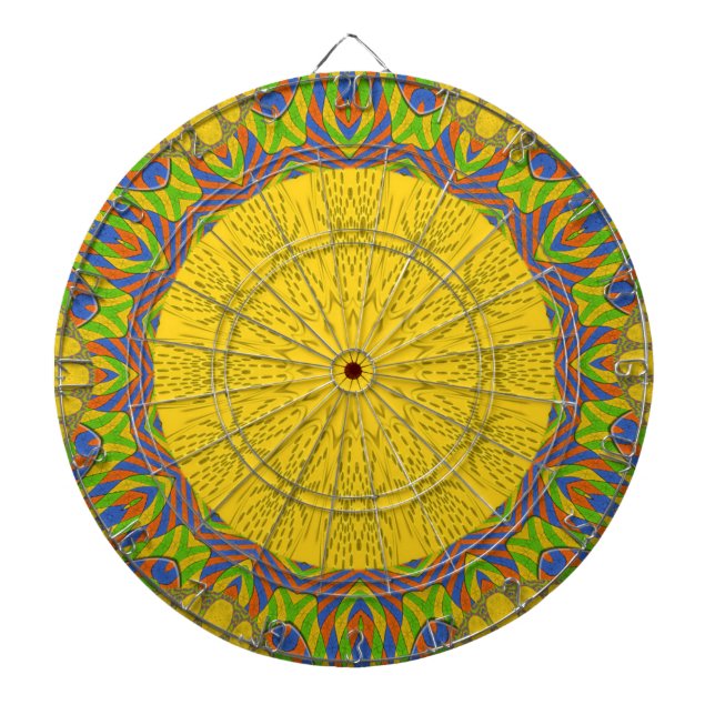 Egyptian Pattern Art Print Dartboard (Front)