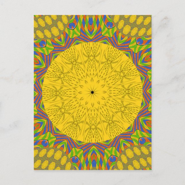 Egyptian Pattern Art Print Postcard (Front)