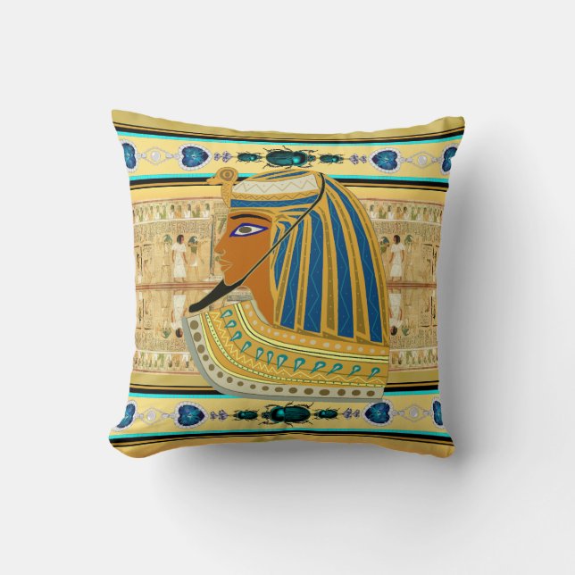 Egyptian Pharaoh Cushion (Front)
