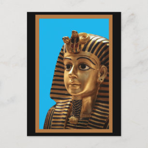 Egyptian Pharaoh Headdress, Art Postcard