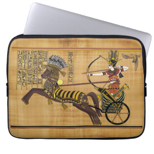 Egyptian Pharaoh Ramesses II & Chariot at Kadesh Laptop Sleeve