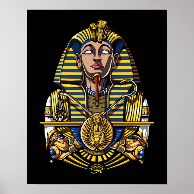 Egyptian Pharaoh Tutankhamun King Tut Poster (Front)