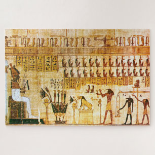 Egyptian pharoah papyrus, jigsaw puzzle