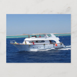 Egyptian pleasure yacht Hams with tourists Postcard