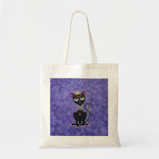 Egyptian Princess Black Cat Tote Bag