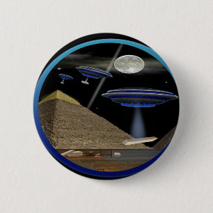Egyptian pyramids 6 cm round badge
