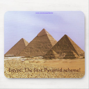 Egyptian Pyramids at Giza Business Humour Mousepad
