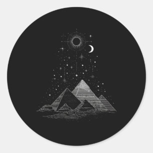 Egyptian Pyramids Egypt Vacation Travel Pyramids Classic Round Sticker