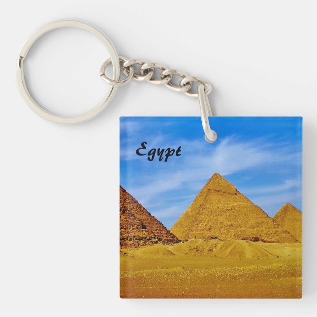 Egyptian Pyramids Key Ring (Front)