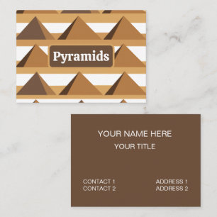 Egyptian Pyramids Pattern Business Card