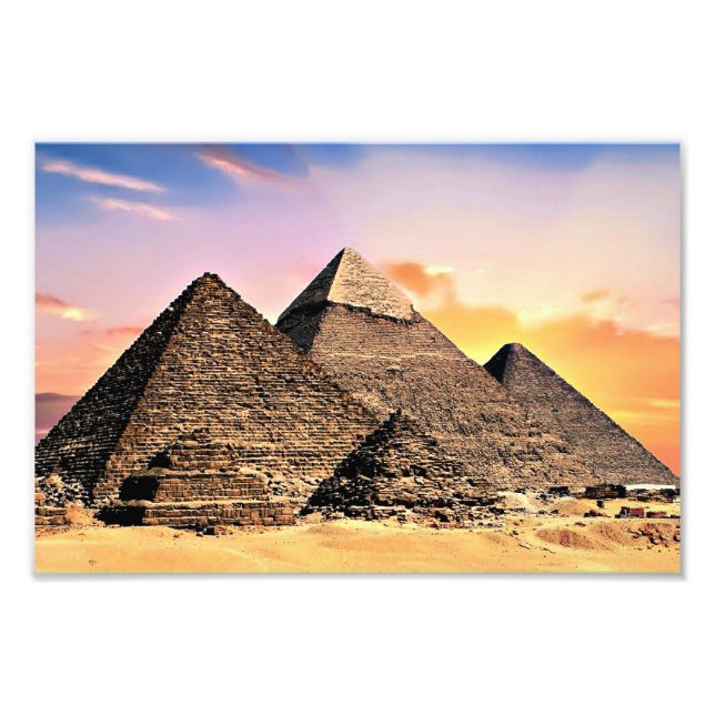 Egyptian Pyramids Photo Print (Front)