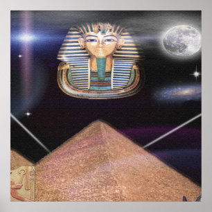 Egyptian pyramids poster
