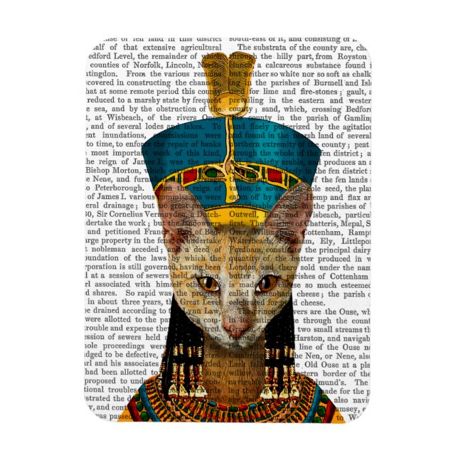 Egyptian Queen Cat Magnet (Vertical)